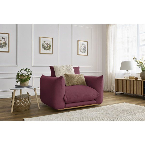 Кресло в цвят бордо Ernest – Bobochic Paris-image-1