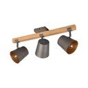 Прожектор в тъмносив и естествен цвят 14x54 cm Bell – Trio