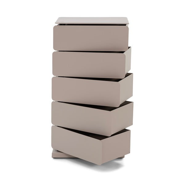 Кафяво-сив метален скрин 37x72x26 cm Joey – Spinder Design-image-2