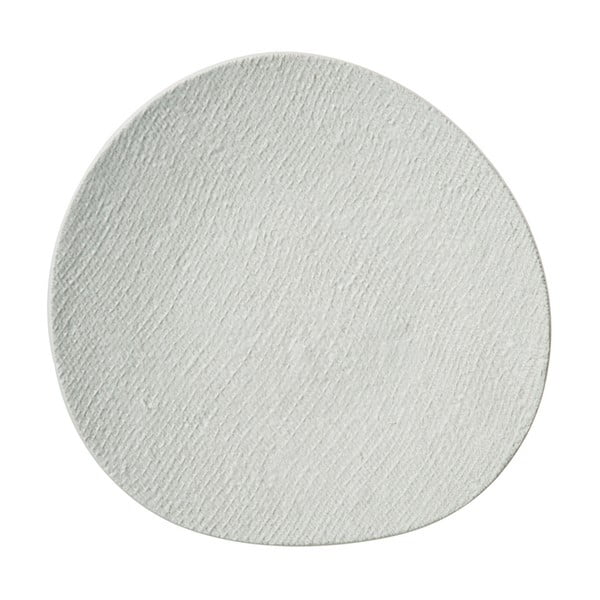 Bílý keramický talíř J-Line Relief