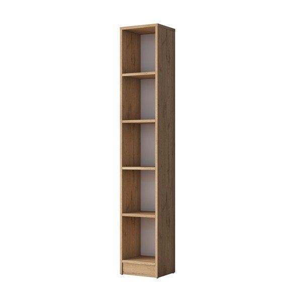 Етажерка за книги в декор от орех в естествен цвят 30x170 cm Allen - Kalune Design-image-2