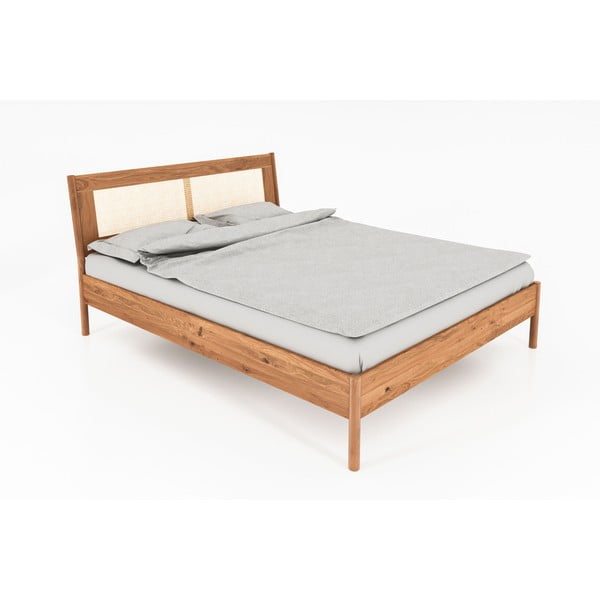 Дъбово единично легло 90x200 cm в естествен цвят Pola - The Beds