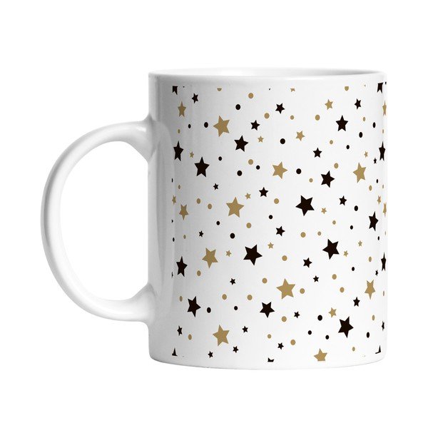 Бяла керамична чаша с коледен мотив 330 мл - Butter Kings-image-1