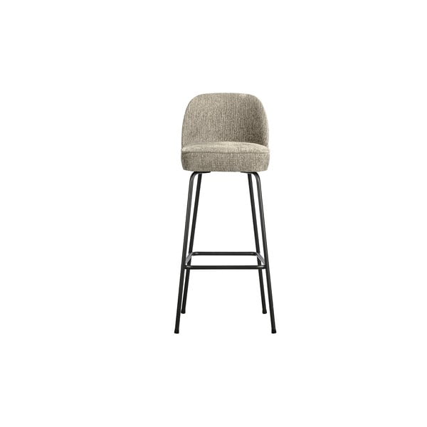Бар стол от кадифе с кремав цвят 103 cm Vogue - BePureHome
