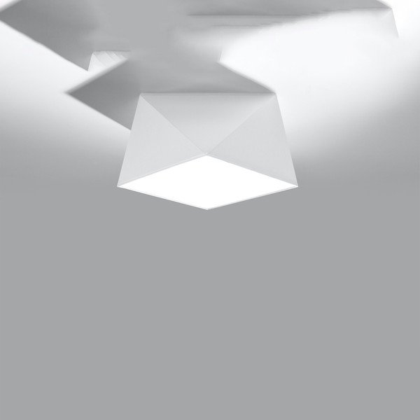 Бяло осветително тяло за таван 25x25 cm Koma – Sollux-image-2