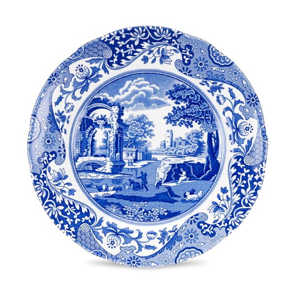 Комплект от 4 чинии в бяло и синьо Синя италианска, ø 20 cm - Spode
