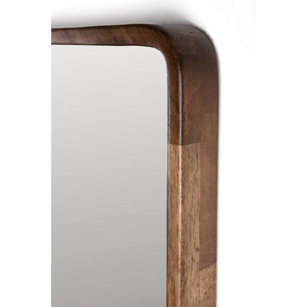 Стенно огледало от масивно дърво 34x120 cm Nyko – White Label-image-2