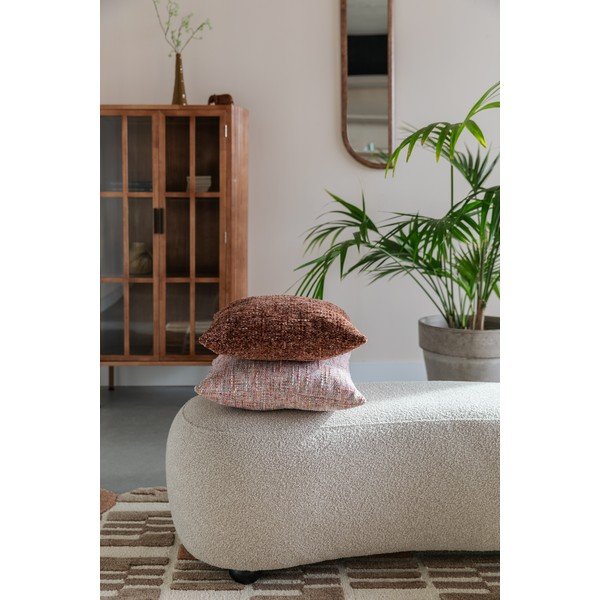 Бежова подплатена пейка от прежда с примки от букле Noxx – White Label-image-1