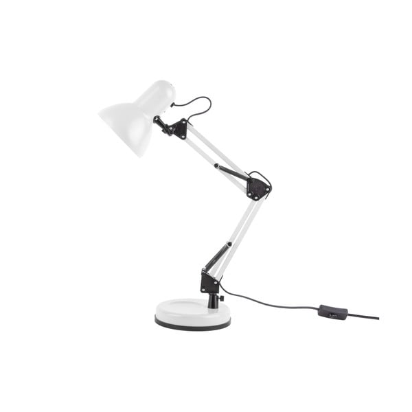 Бяла настолна лампа с черни детайли , ø 12,5 cm Hobby - Leitmotiv