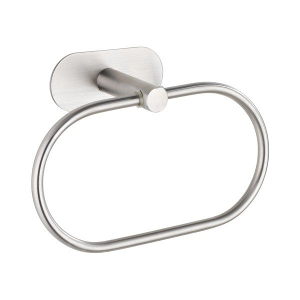 Матово-сребриста самозалепваща поставка за кърпи от неръждаема стомана Orea – Wenko-image-3