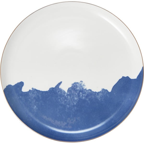 Комплект от 2 сини и бели порцеланови чинии, ø 26 cm Rosie - Westwing Collection
