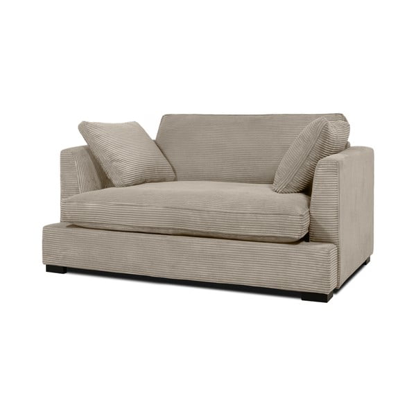 Бежов диван от рипсено кадифе 132 cm Mobby – Scandic-image-2