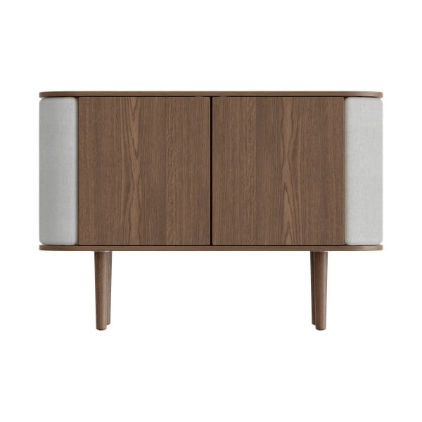 Нисък скрин в сиво-кафяво от дъб 109x75 cm Treasures - UMAGE-image-3