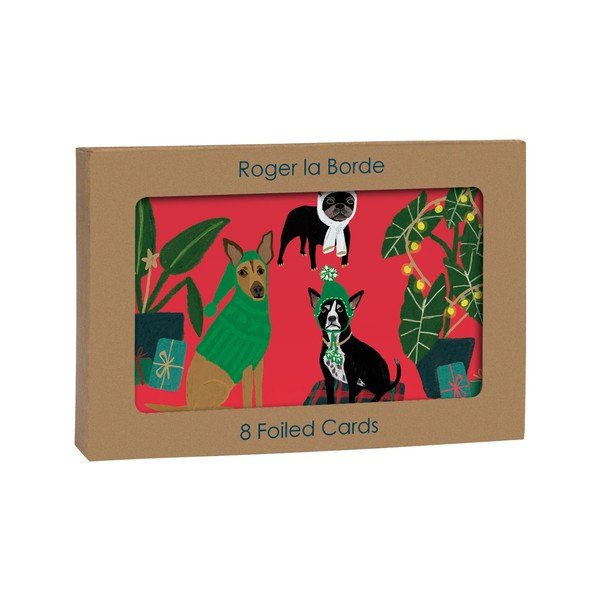 Картички в комплект 8 бр. с коледен мотив Cat and Dog Palais  – Roger la Borde-image-2