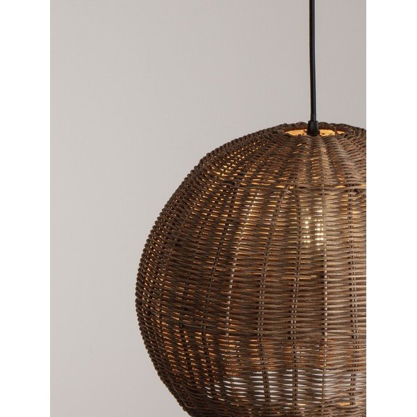 Ратаново висящо осветително тяло в естествен цвят ø 39 cm Rielo – Nova Luce-image-4