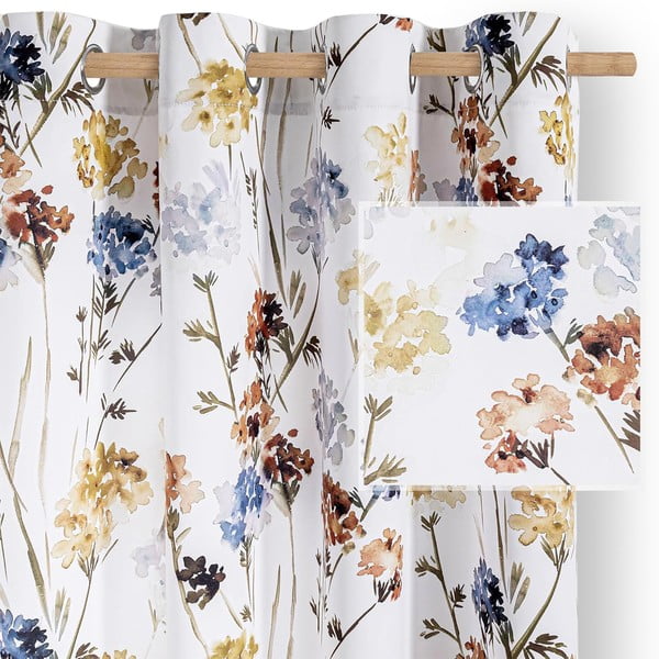 Бяло затъмняващо перде 135x250 cm Solkone – Restilo