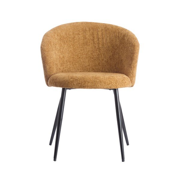 Метални трапезни столове в комплект 2 бр. в цвят жълта охра Radaja – Light & Living-image-2