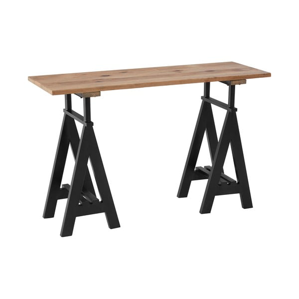 Конзолна маса с плот от борова дървесина в естествен цвят 45x130 cm Hampstead - Premier Housewares-image-2