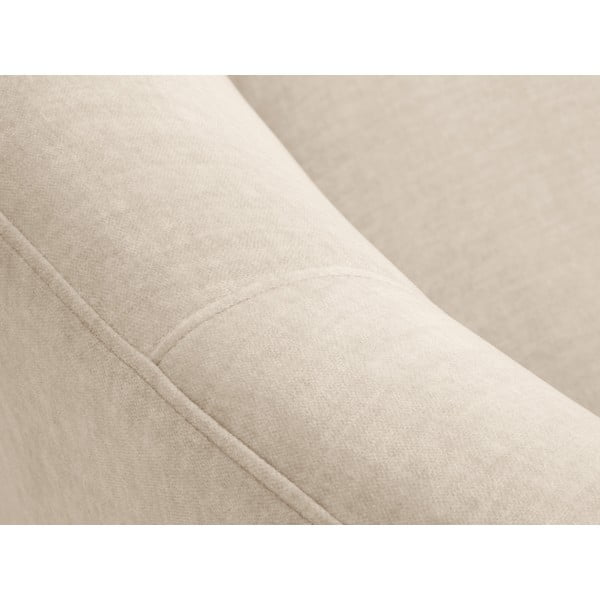 Асиметричен диван от бежово кадифе , ляв Debbie - Mazzini Sofas-image-1