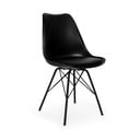 Комплект от 2 черни стола с черна метална основа Eco - Bonami Essentials
