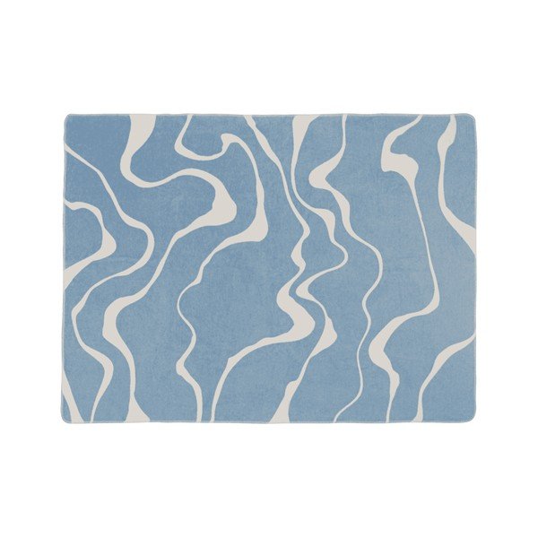 Синьо /кремаво одеяло 150x200 cm Felu – noo.ma