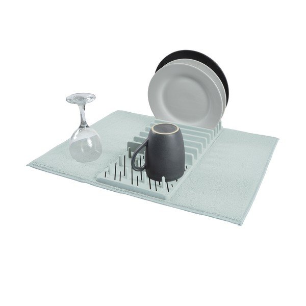 Светлосиня пластмасова тавичка за оттичане за съдовете 50x38 cm – Homéa-image-1