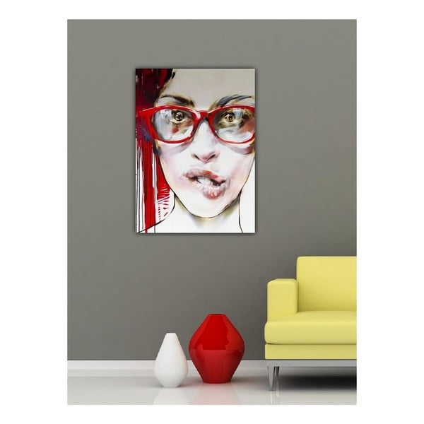 Obraz Dívka s brýlemi, 60x40 cm