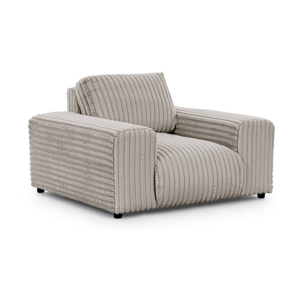 Светлосиво кресло от рипсено кадифе Justin – Ropez