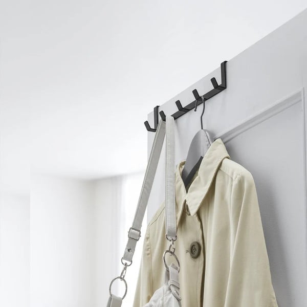 Черна метална закачалка за врата 30 cm Tower - YAMAZAKI-image-1