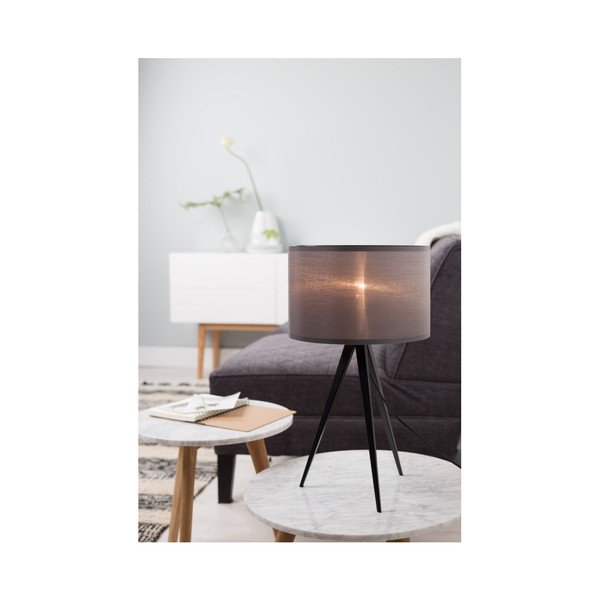Черно-сива настолна лампа , ø 28 cm Tripod - Zuiver-image-4