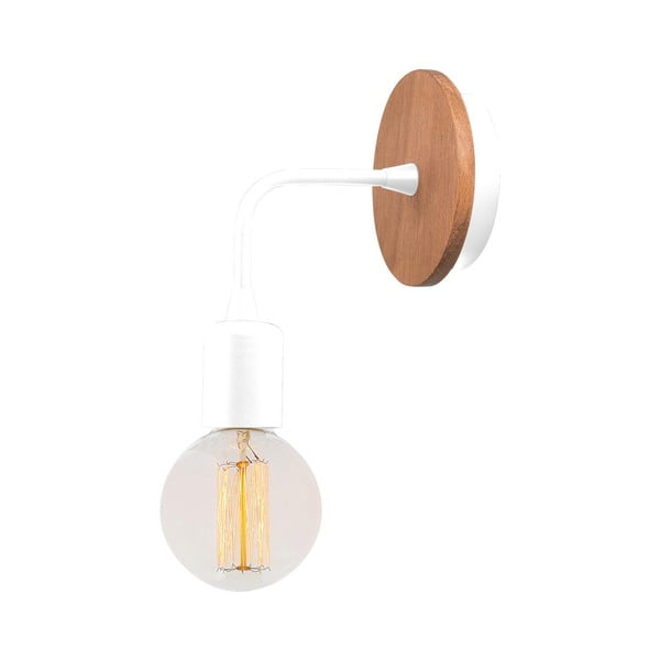 Стенна лампа в бял и естествен цвят Dartini – Opviq lights