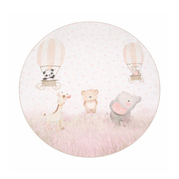 Детски килим подходящ за пране ø100 cm Dainty Animals – Mila Home