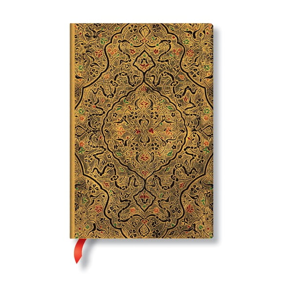 Тетрадка с меки корици в златист цвят , 208 страници Zahra - Paperblanks