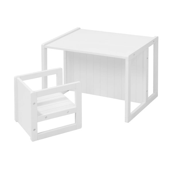 Бяла детска пейка Country Style – Roba-image-4