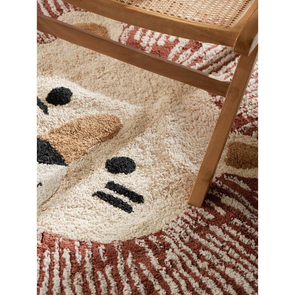 Кремав памучен детски килим подходящ за пране/ръчно изработен 140x200 cm Snuggle Leander – Hanse Home-image-3