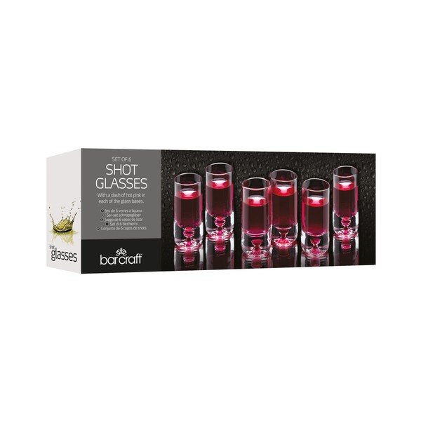 Sada 6 skleněných panáků Kitchen Craft  Bar Craft, 35 ml-image-1