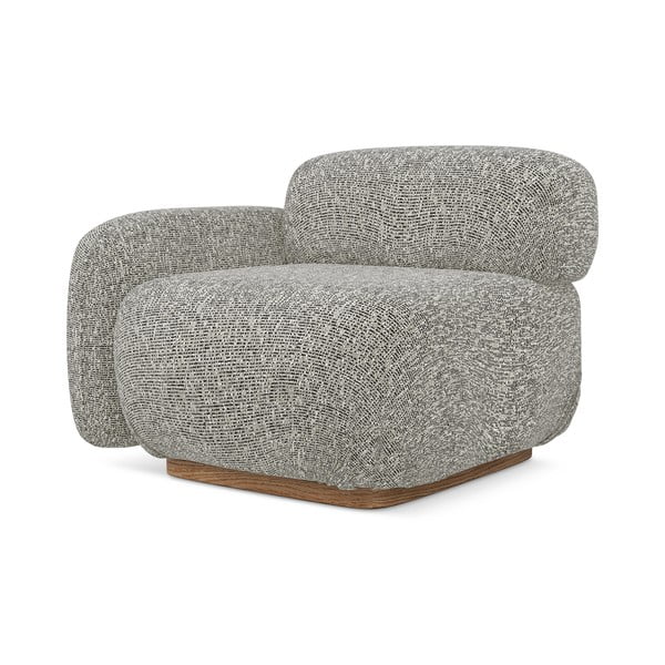 Сив модул за диван (ляв ъгъл) Ailani – Makamii-image-1