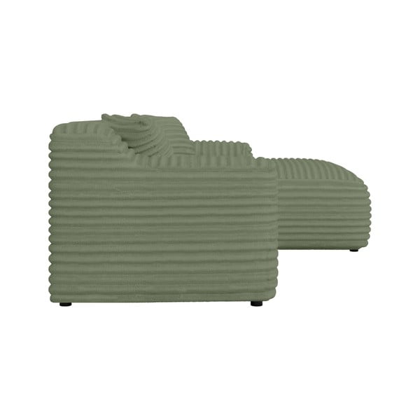 Зелен ъглов диван от рипсено кадифе (десен ъгъл) Martin – Ropez-image-3