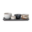 Комплект от 4 керамични купички и поднос за суши Masami - Bloomingville