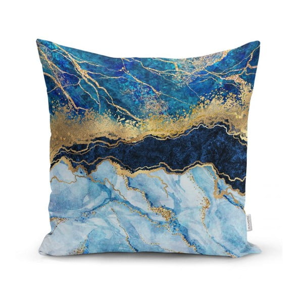 Калъфка за възглавница Мрамор със синьо, 45 x 45 cm - Minimalist Cushion Covers