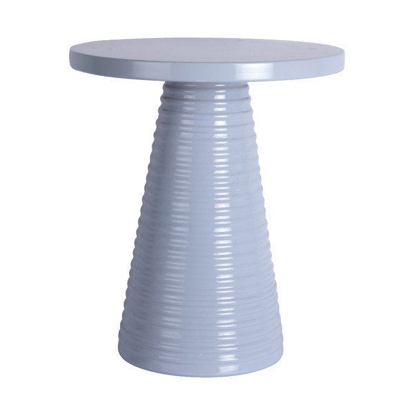 Метална кръгла странична масичка ø 40 cm Catania Ribbed – Leitmotiv