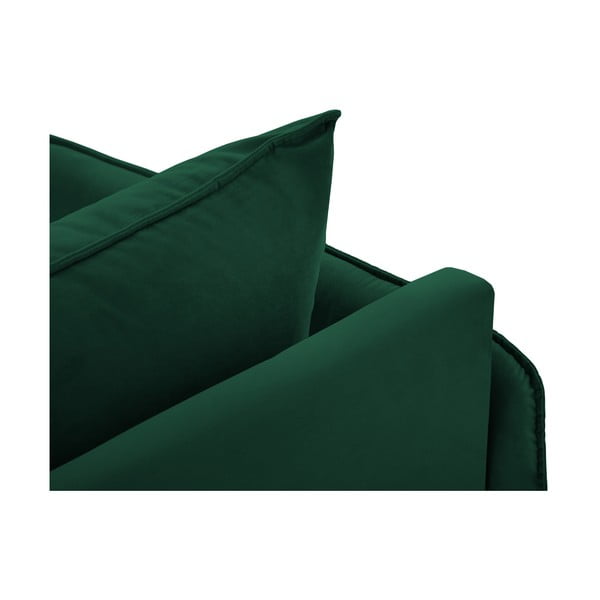 Тъмнозелено кадифено кресло за отдих (в левия ъгъл) Vienna - Cosmopolitan Design-image-1