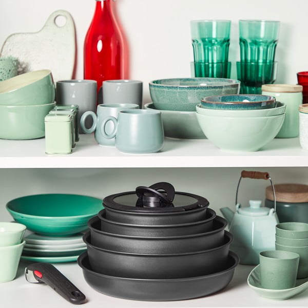 Комплект алуминиеви съдове за готвене 20 бр. Ingenio Daily Chef On - Tefal-image-1