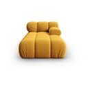 Жълт кадифен модул за диван (десен ъгъл) Bellis - Micadoni Home