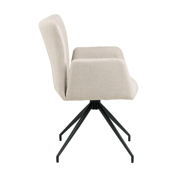 Бежови тапицирани трапезни столове в комплект с подлакътници 2 бр. Laura – Actona-image-4