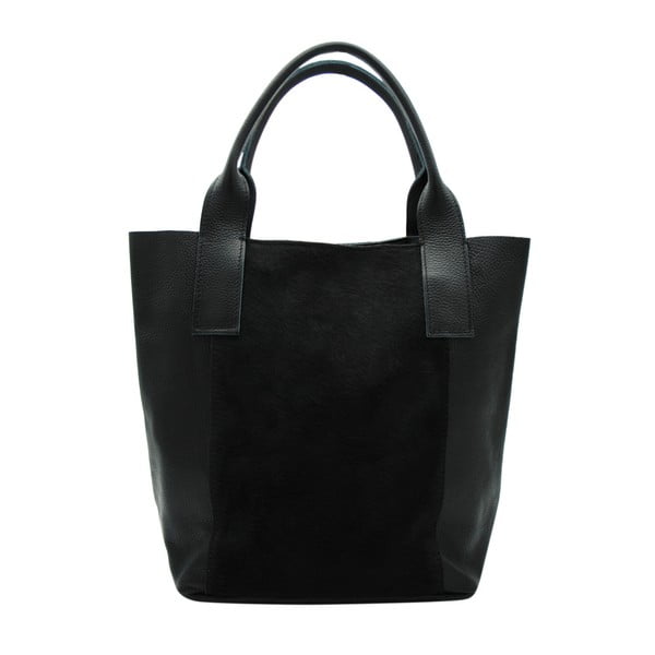 Черна чанта от естествена кожа Cavallino - Andrea Cardone