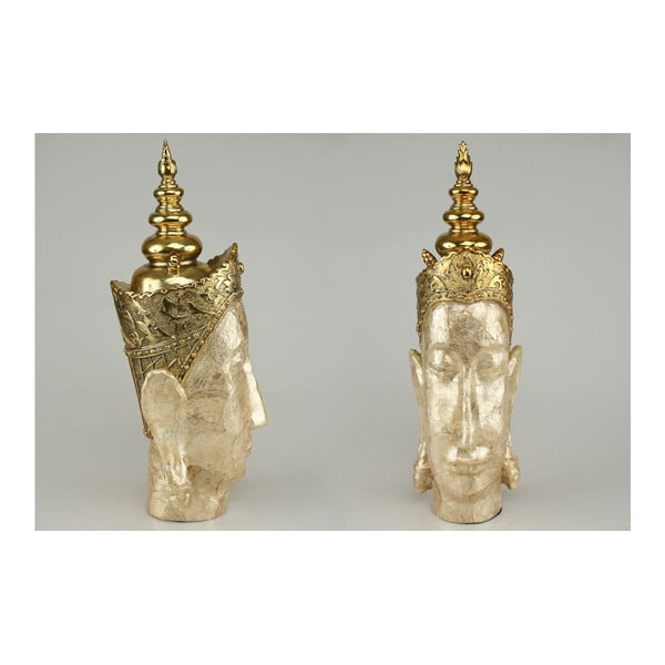 Dekorativní hlava Buddha Gold, 40 cm