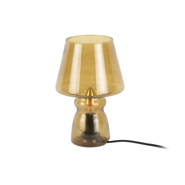 Горчичножълта стъклена настолна лампа Стъкло, височина 25 cm - Leitmotiv-image-2