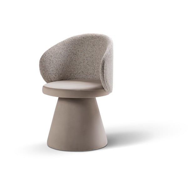 Бежово кадифено кресло Inez – Micadoni -image-2