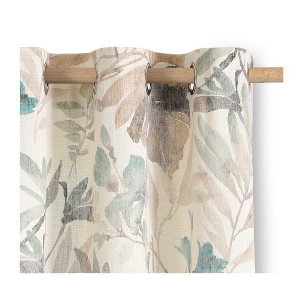 Кремаво/сиво-синьо перде 135x250 cm Celesta – Restilo